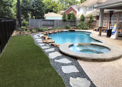 The Cradic Project - Salt Water Pool & Spa with Covered Outdoor Living Area & Landscaping
