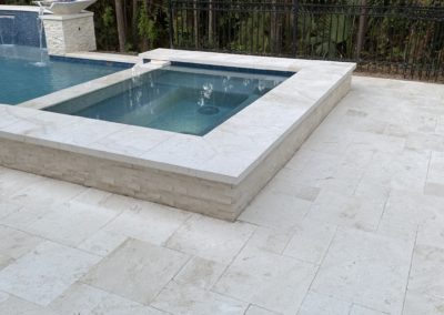 The Ware Project - Exquisite Crafted Stonework Pebble Tec Pool & Spa with Fire & Water Features