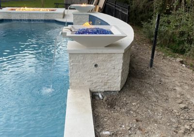 The Ware Project - Exquisite Crafted Stonework Pebble Tec Pool & Spa with Fire & Water Features