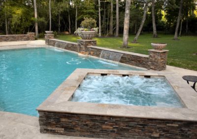 The Kouns Project - Fabulous Modern Design Pool & Spa with Fountain Pool & Pool Waterfall