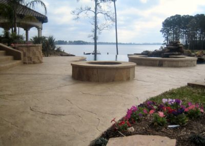 The Dunlap Project - Lakeside Infinity Edge Pool with Spa, Boulder Waterfall & Firepit