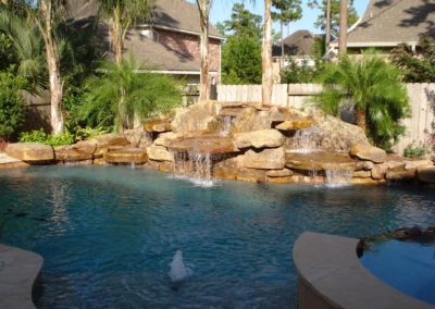 The Acosta Project - Natural Pool Lagoon with Boulder Waterfall, Spa, and Outdoor Kitchen
