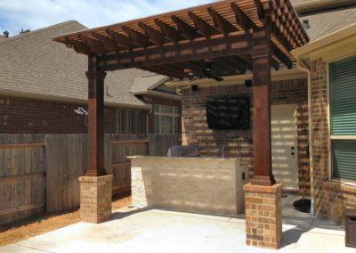 Backyard Pool Bazargani Project by All Star Pools with Outdoor Kitchen